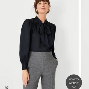 NWOT Ann Taylor Bow Tie Blouse